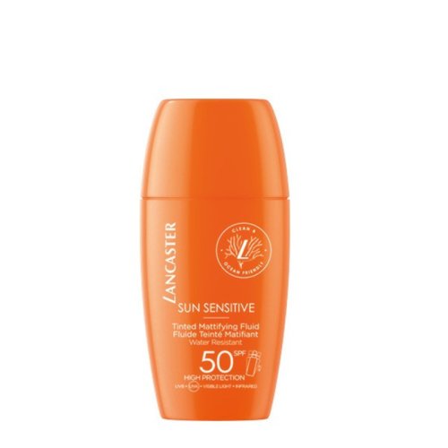 LANCASTER Sun Sensitive - Getönte Mattierende Flüssigkeit SPF50